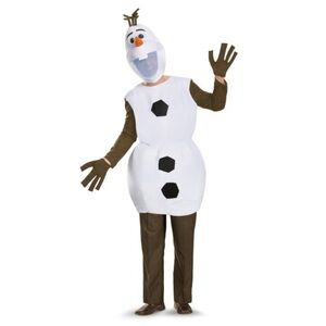 Olaf Snowman adult costume- White and Brown